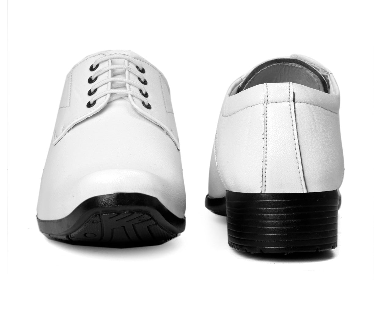Men/s Formal Derby Faux Upper Office Wear Lace Up Black Shoes