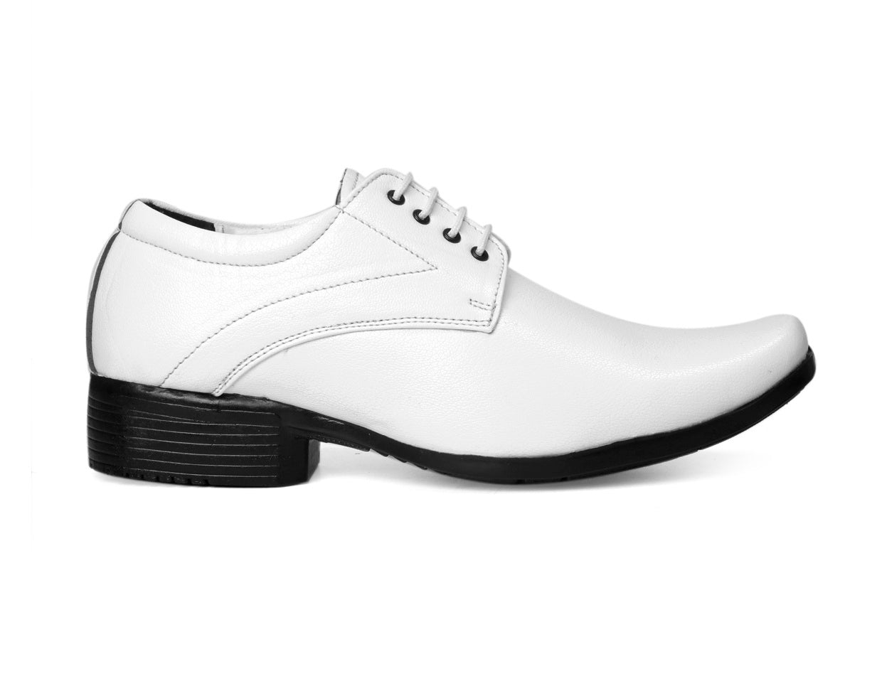 Men/s Formal Derby Faux Upper Office Wear Lace Up Black Shoes