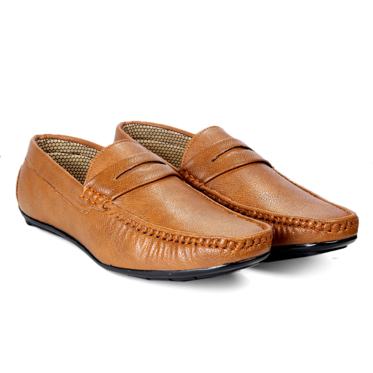 BXXY Men/s Casual Stylish Faux Upper Colour Loafers