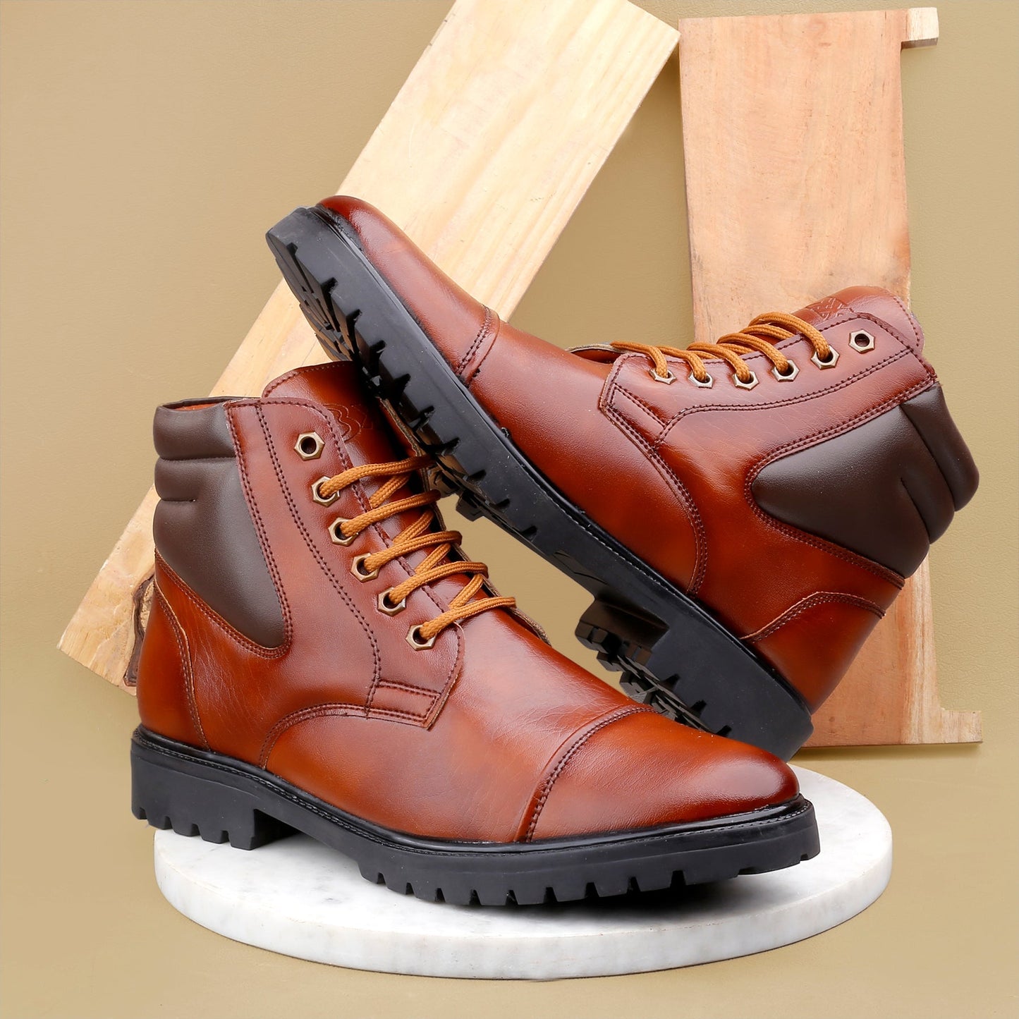 Bxxy's Lace-up Ankle Stylish Boots for Men