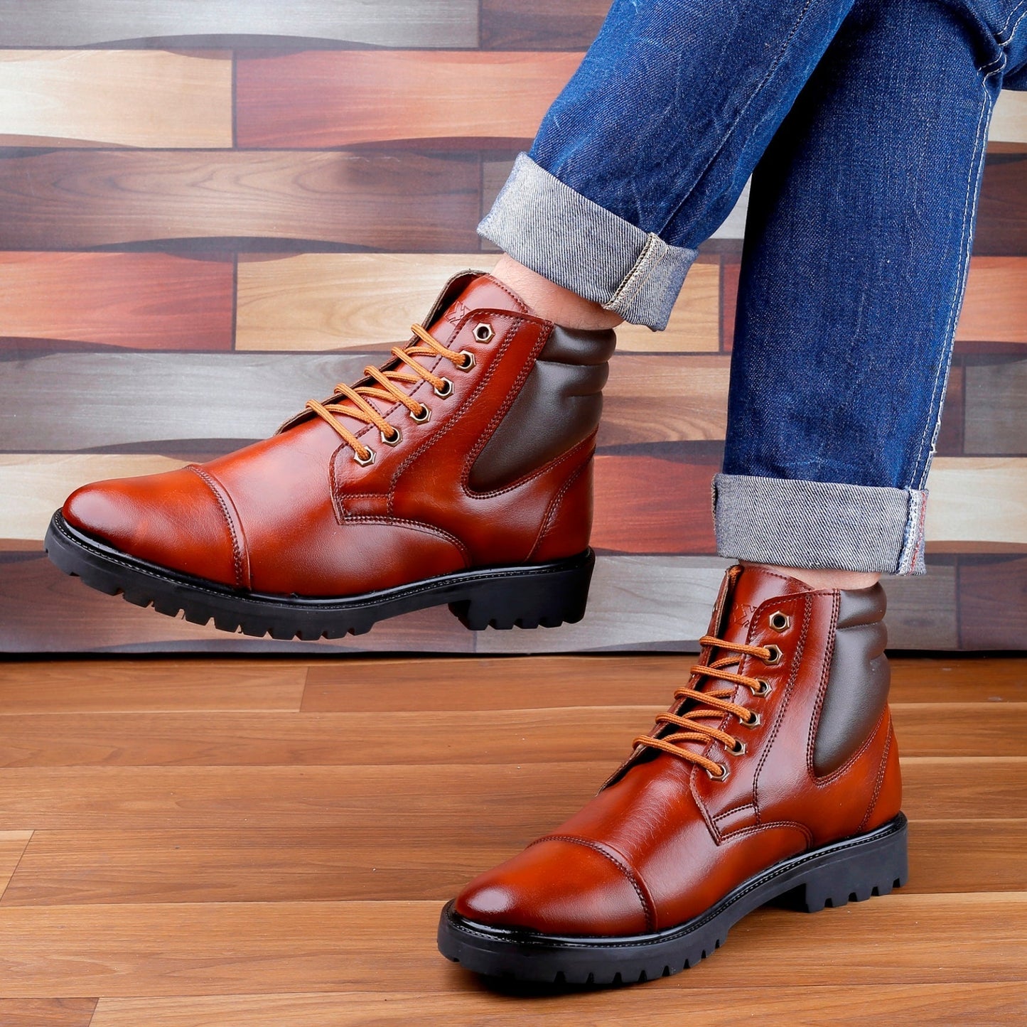 Bxxy's Vegan Leather Ankle Boots for Men