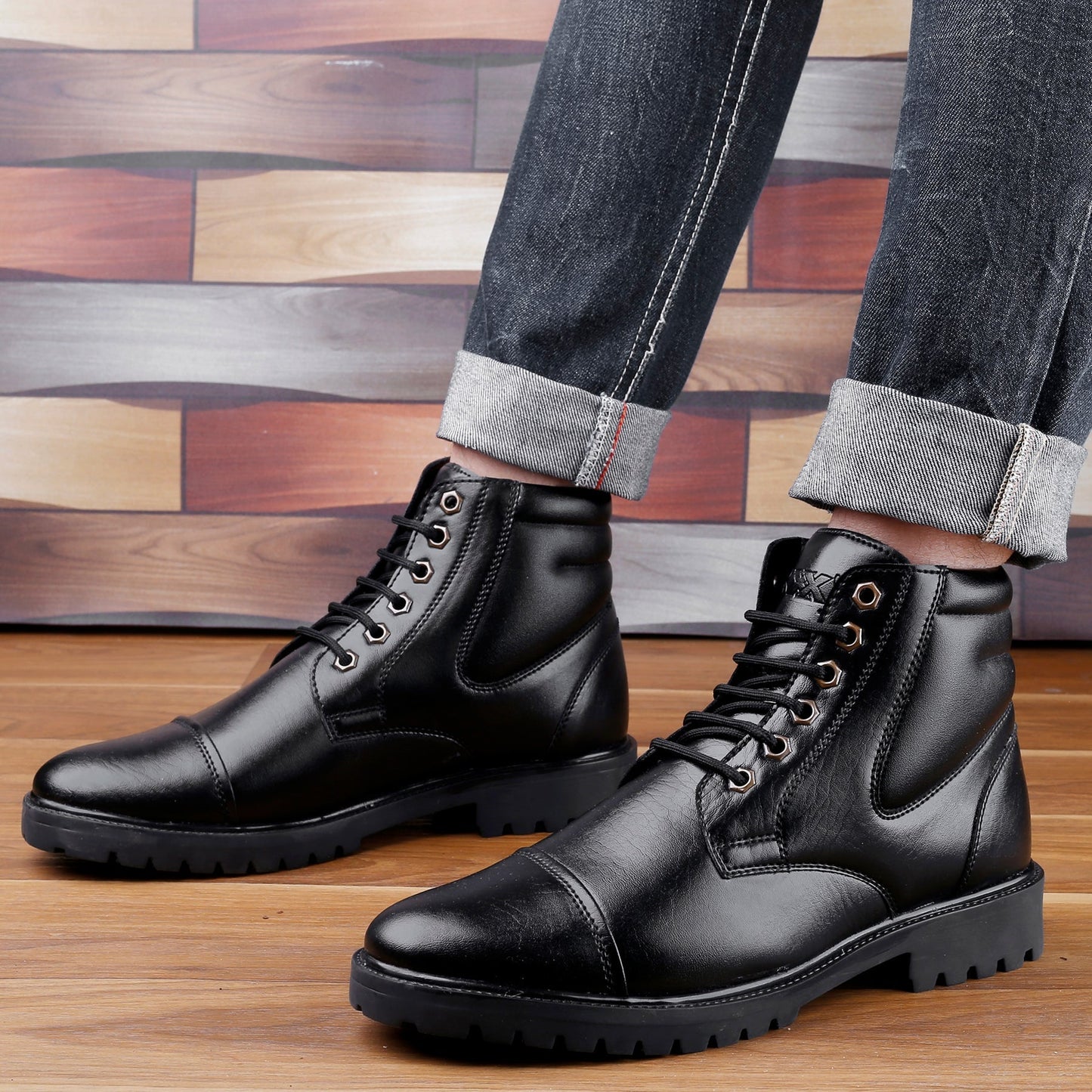 Bxxy's Lace-up Ankle Stylish Boots for Men