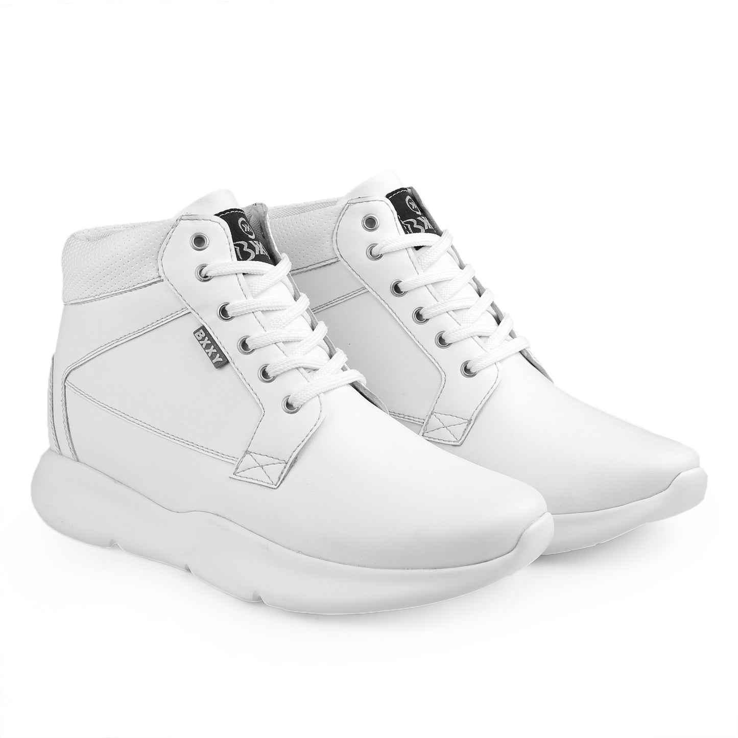 Bxxy's Men 3 Inch Hidden Height Increasing/Elevator Casual Lace-up Outdoor Sneaker Boot