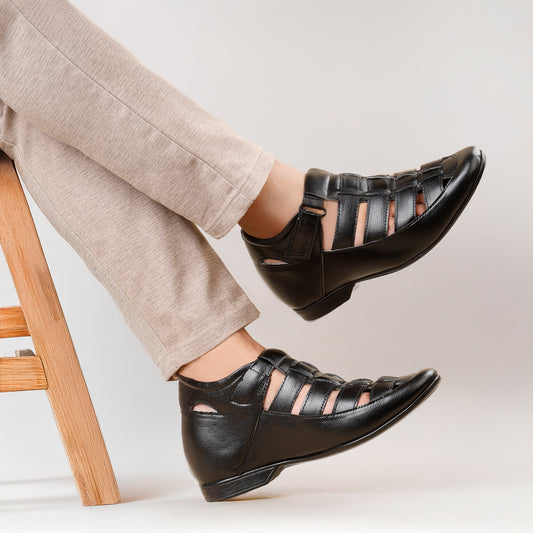 BXXY Men's 3 Inch Elevator Roman Sandals for All Occasions