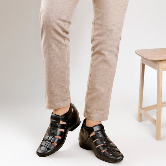 BXXY Men's 3 Inch Elevator Roman Sandals for All Occasions