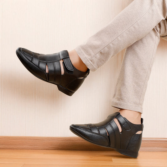 BXXY 3 Inch (7.6 cm) Hidden Height Increasing Casual Roman Sandals for Men