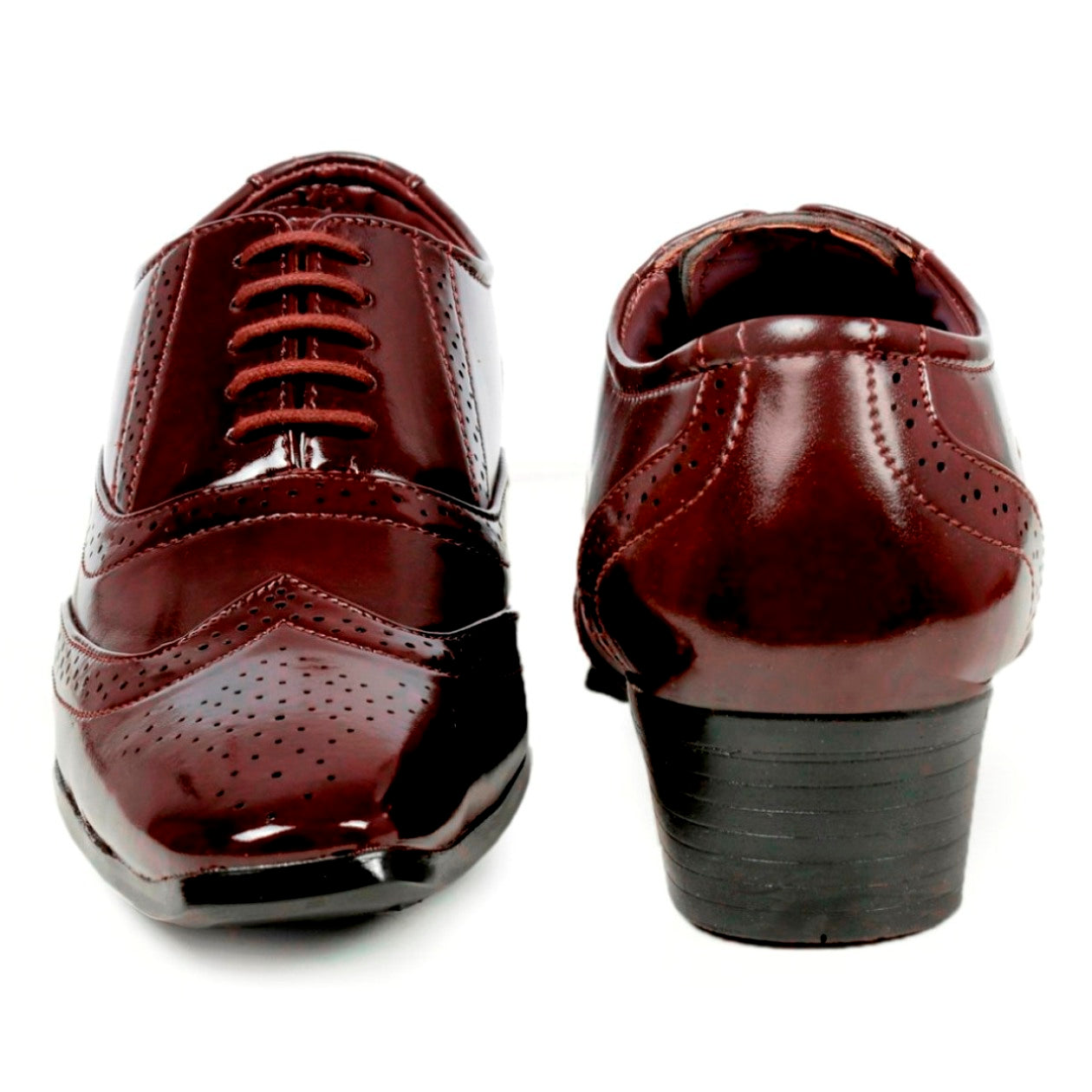BXXY Height Increasing Formal And Office Wear Brogue Shoes For Men