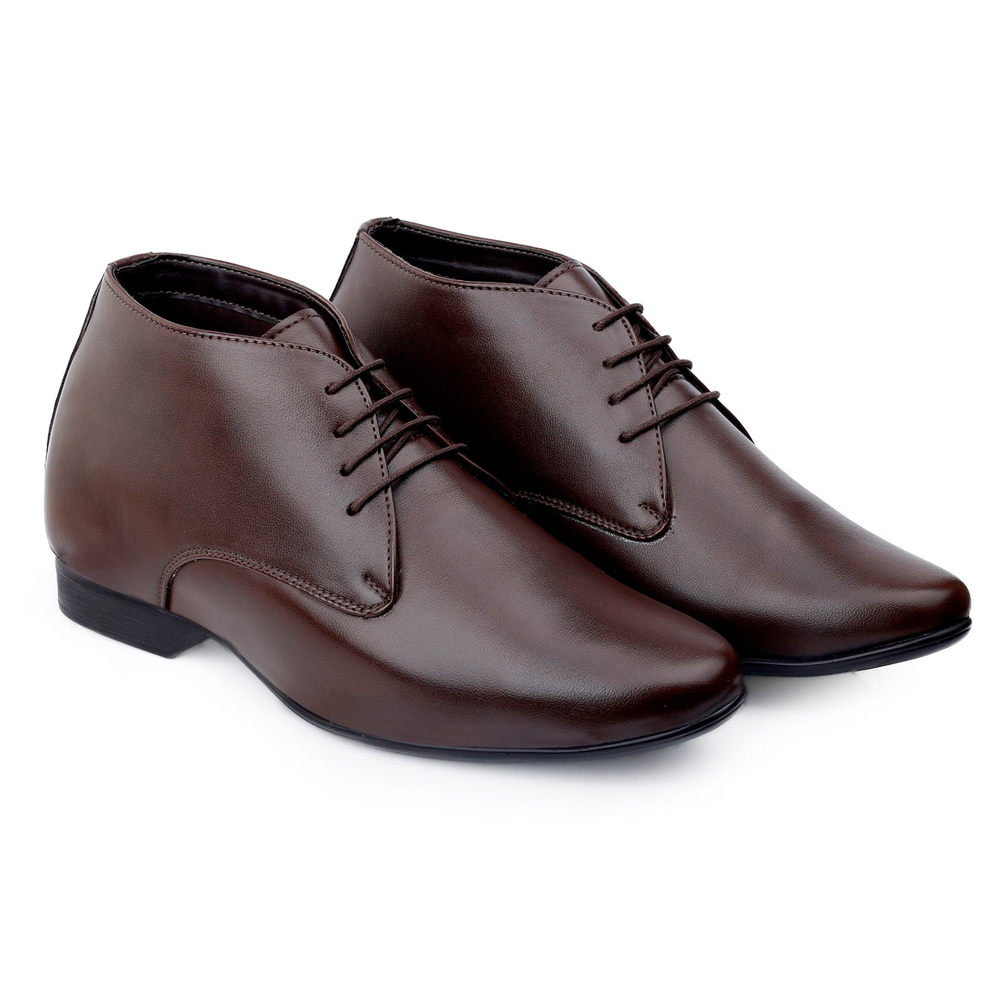9 cm (3.5 Inch) Hidden Height Increasing Lace-Up Derby Shoes