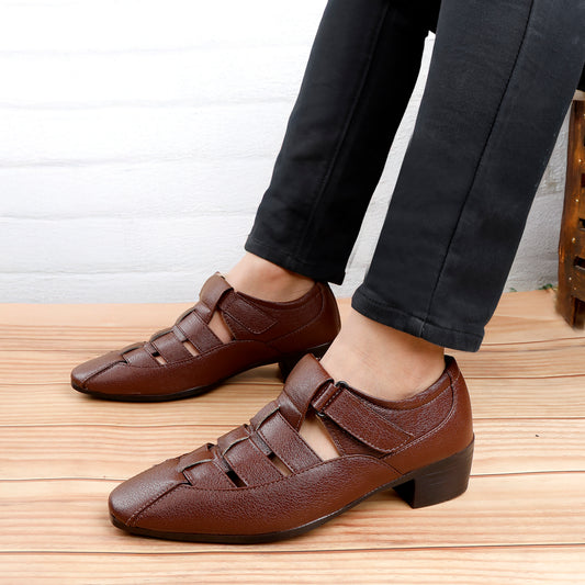 Bxxy Men's Height Increasing Formal Roman Sandals