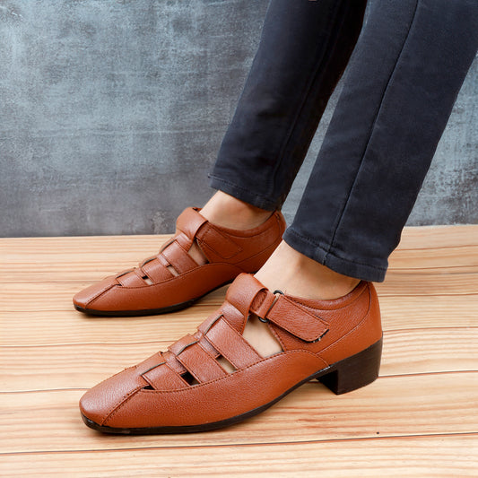 Bxxy Men's 2 inch Height Increasing Formal Roman Sandals