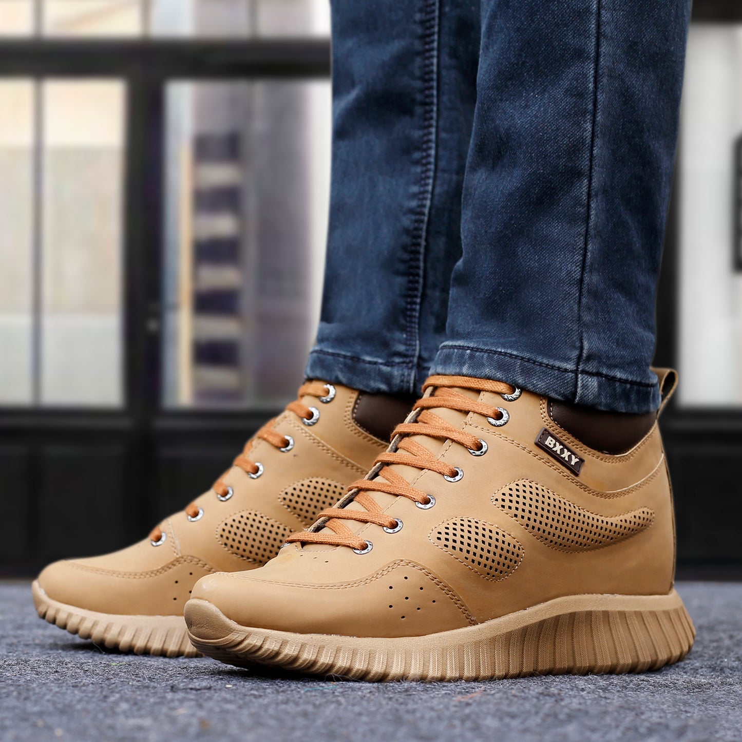 Bxxy's 3 Inch Hidden Height Increasing All Purpose Elevator Sports Elevator Casual Shoes for Men