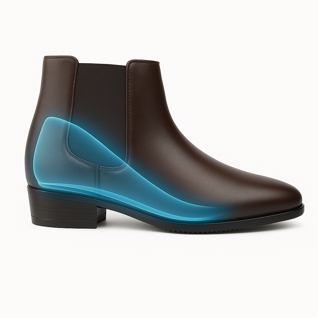 Invisible Lift Chelsea Boots – 3.5 inches (9CM) Height Boost for Men