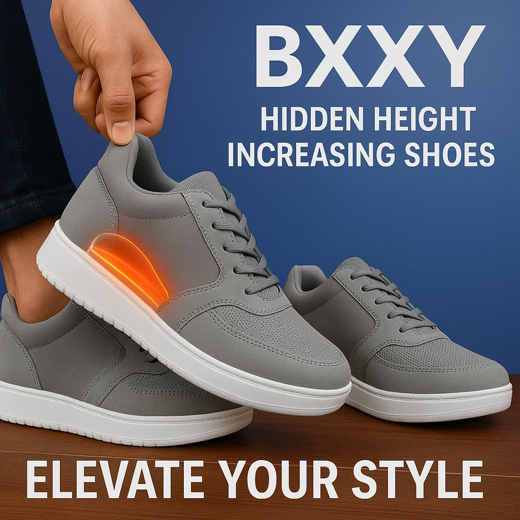 Men's 3-Inch Height Increase Sneakers with Hidden Heels