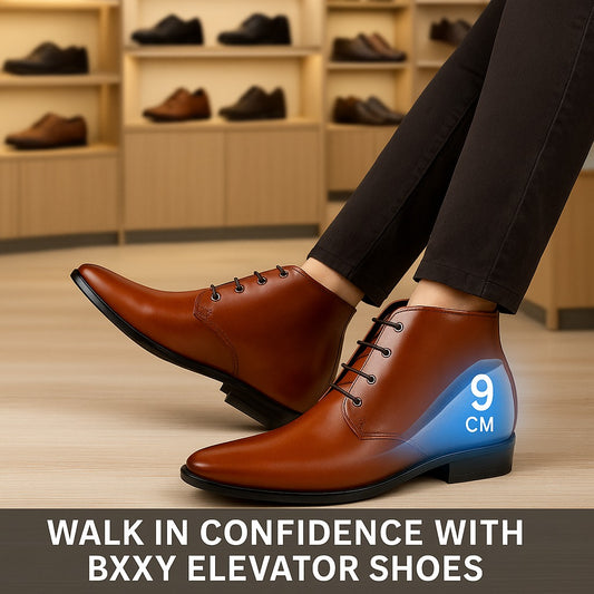 BXXY 3.5 Inch Height Boost with Elegant Lace-Up Style