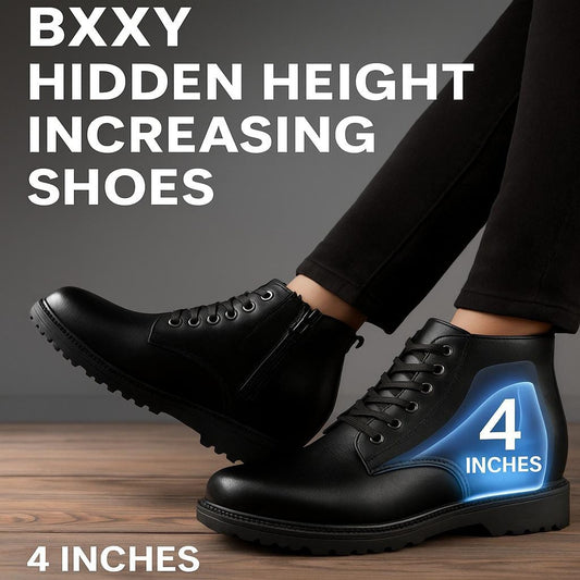 Men’s Elevator Boots with 4-Inches Hidden Height Increase