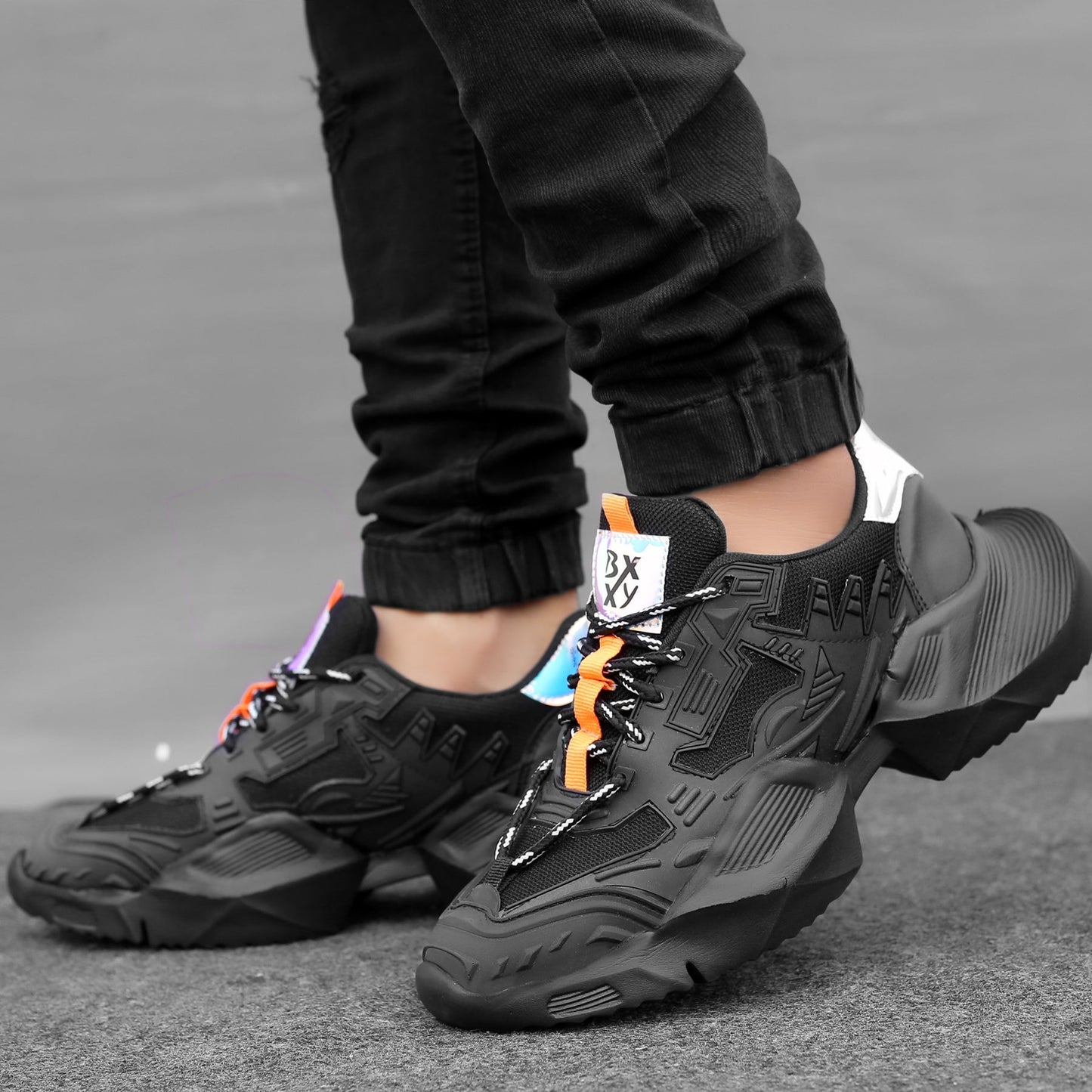 BXXY Mesh Material Casual Sports, Running Lace-Up Eva Shoes for Men