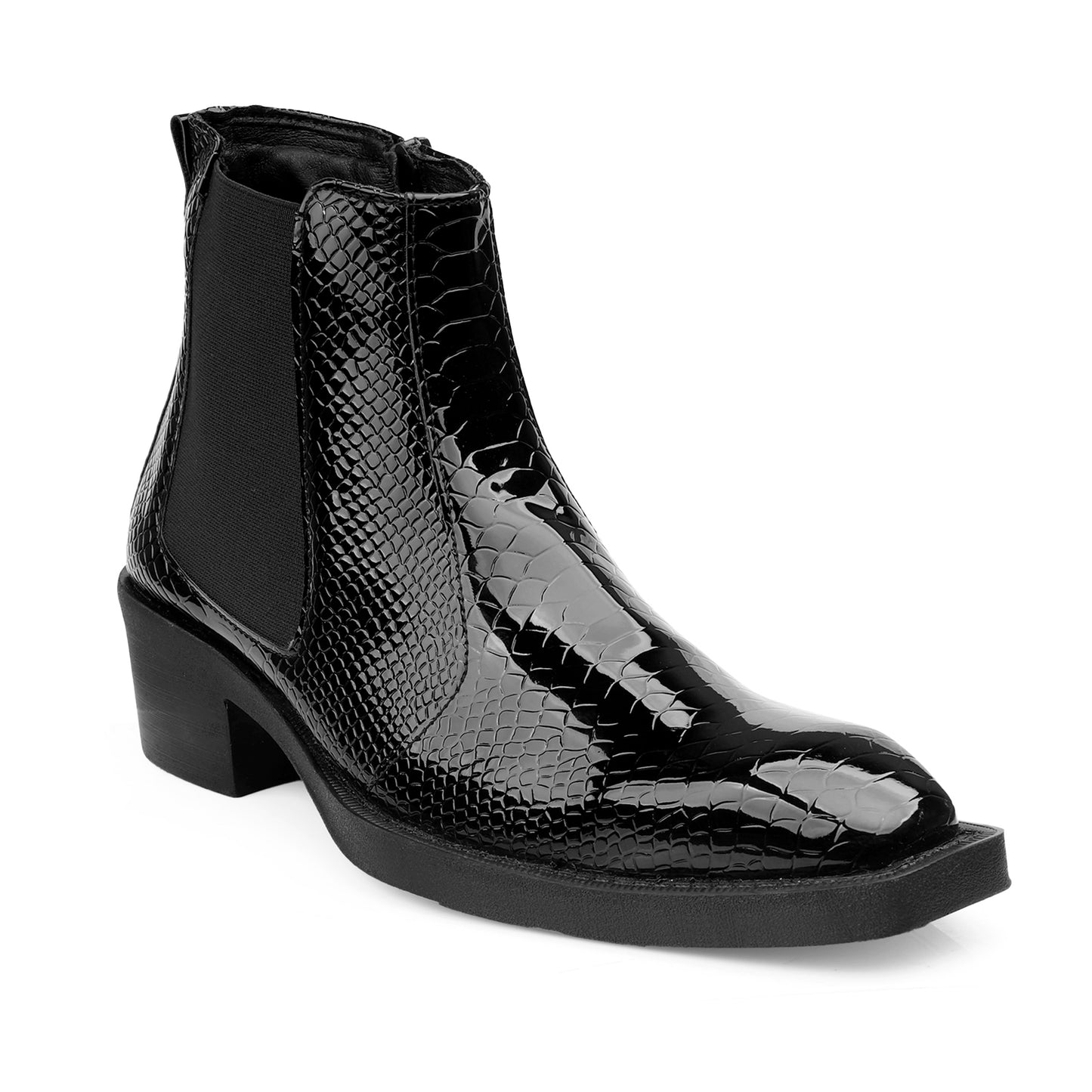 Men's Elevator Boots with 2 Inches Heel Height Boost