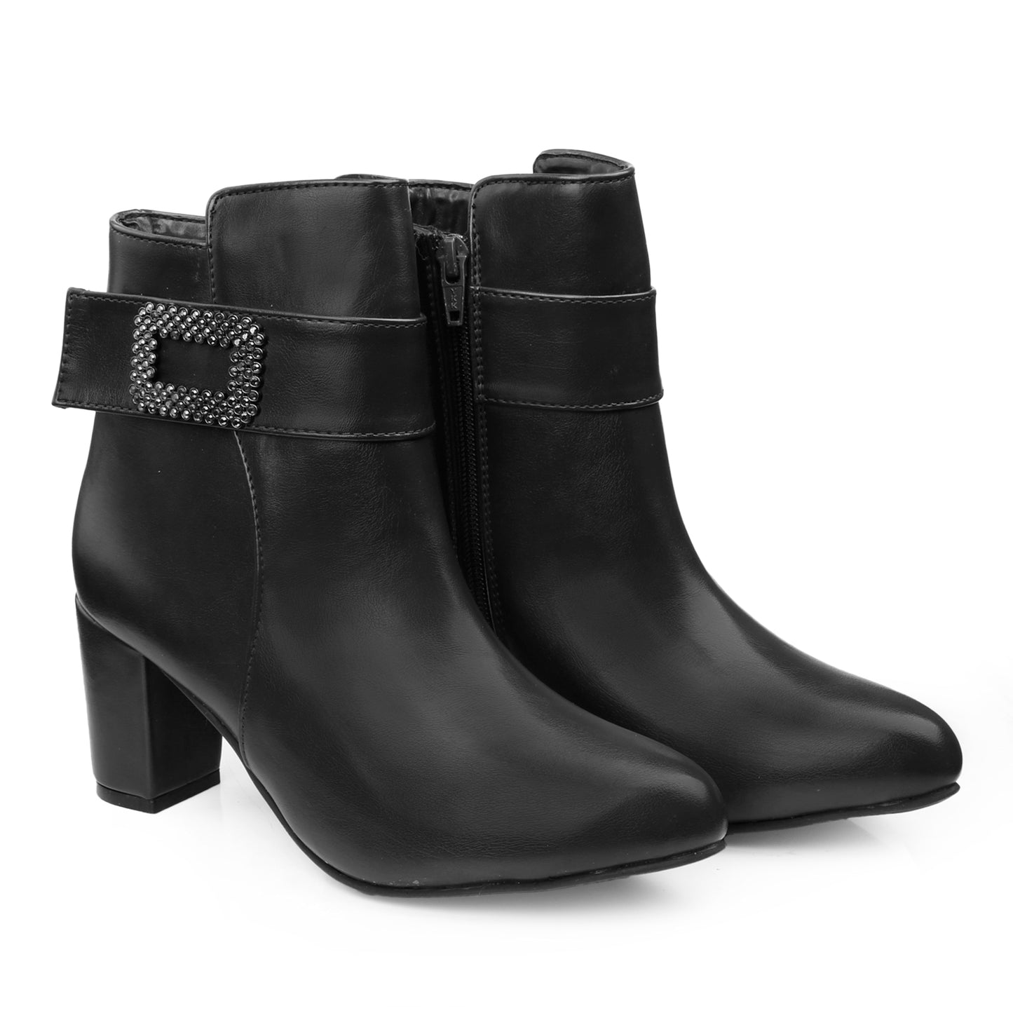 Women Heel Buckle Boots