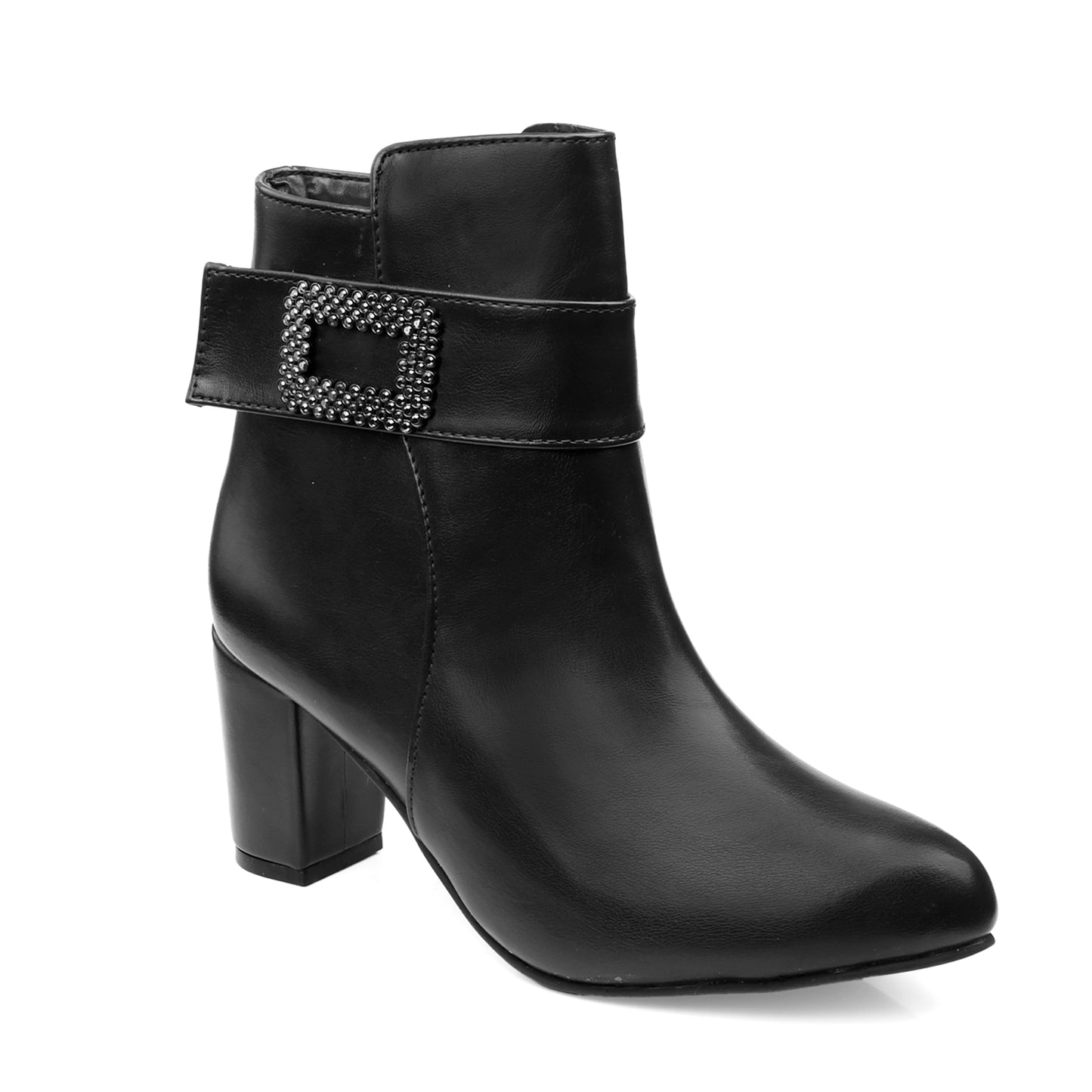 Women Heel Buckle Boots