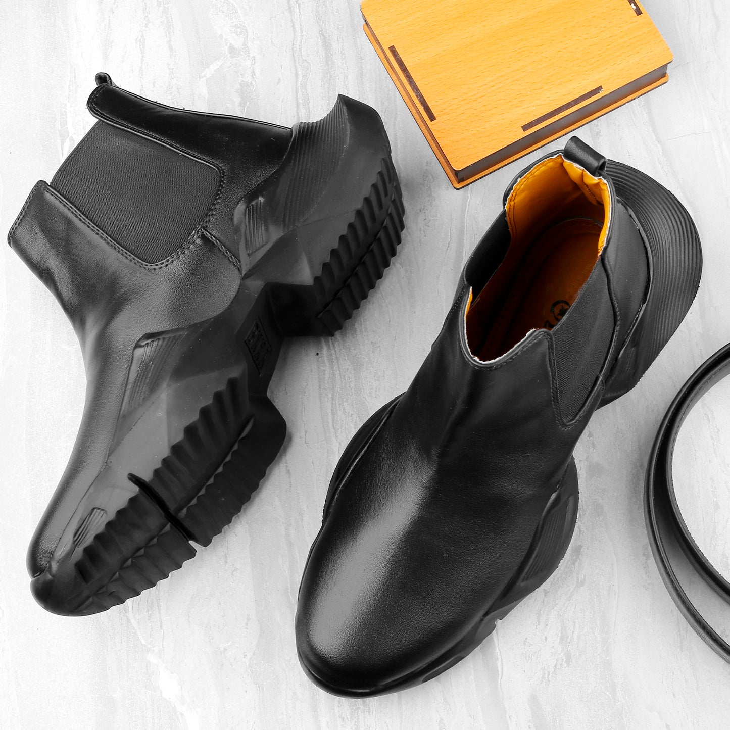 BXXY Faux Leather Material Latest Casual Chelsea Boot For Men