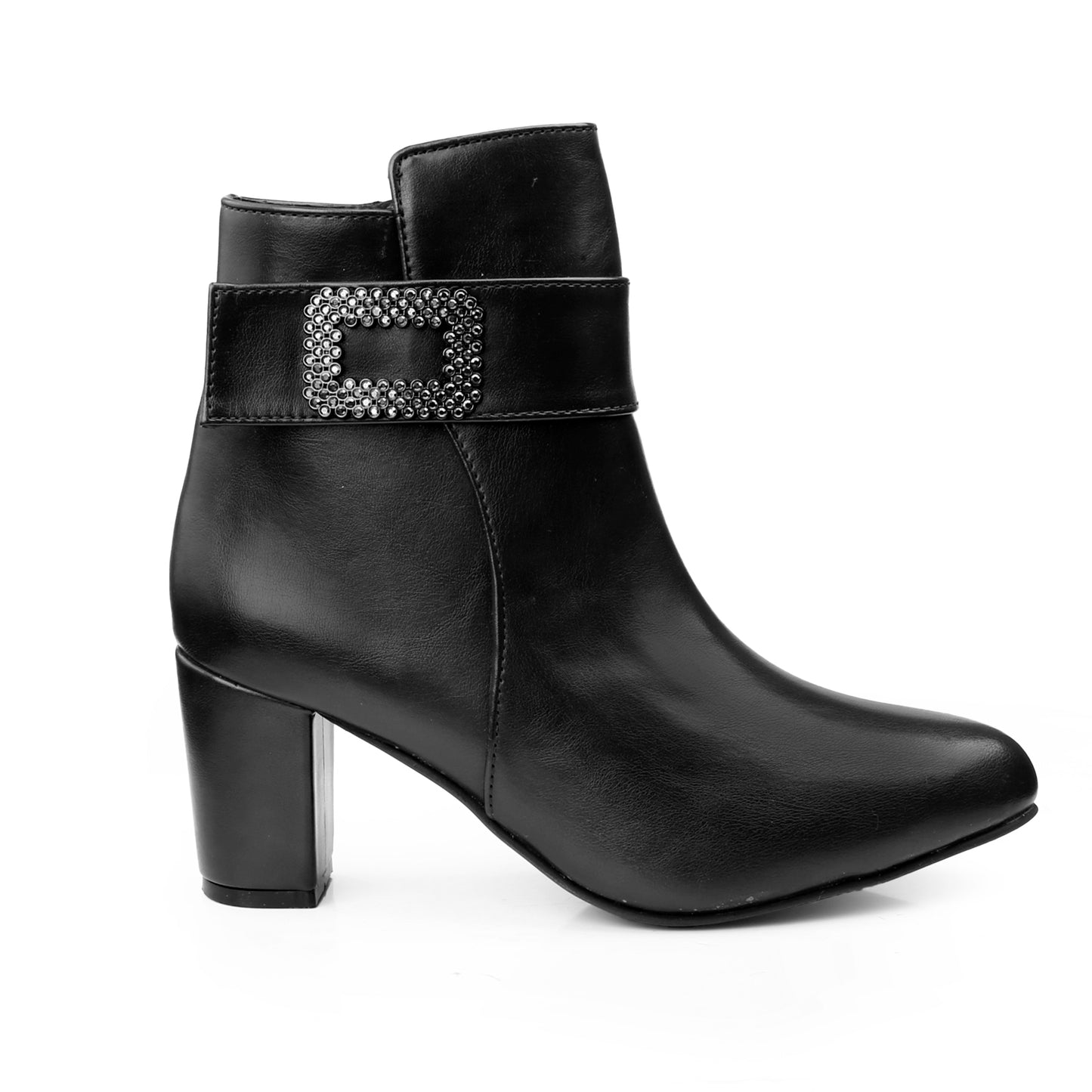 Women Heel Buckle Boots