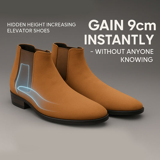 Men's 9CM Hidden Height Increasing Chelsea Boots