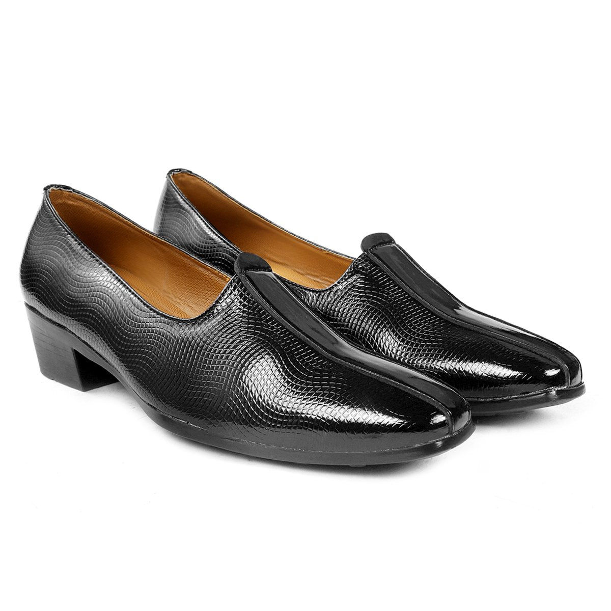 BXXY Men Height Increasing Patent Casual British Punjabi Jutti, Nagra and mojaries