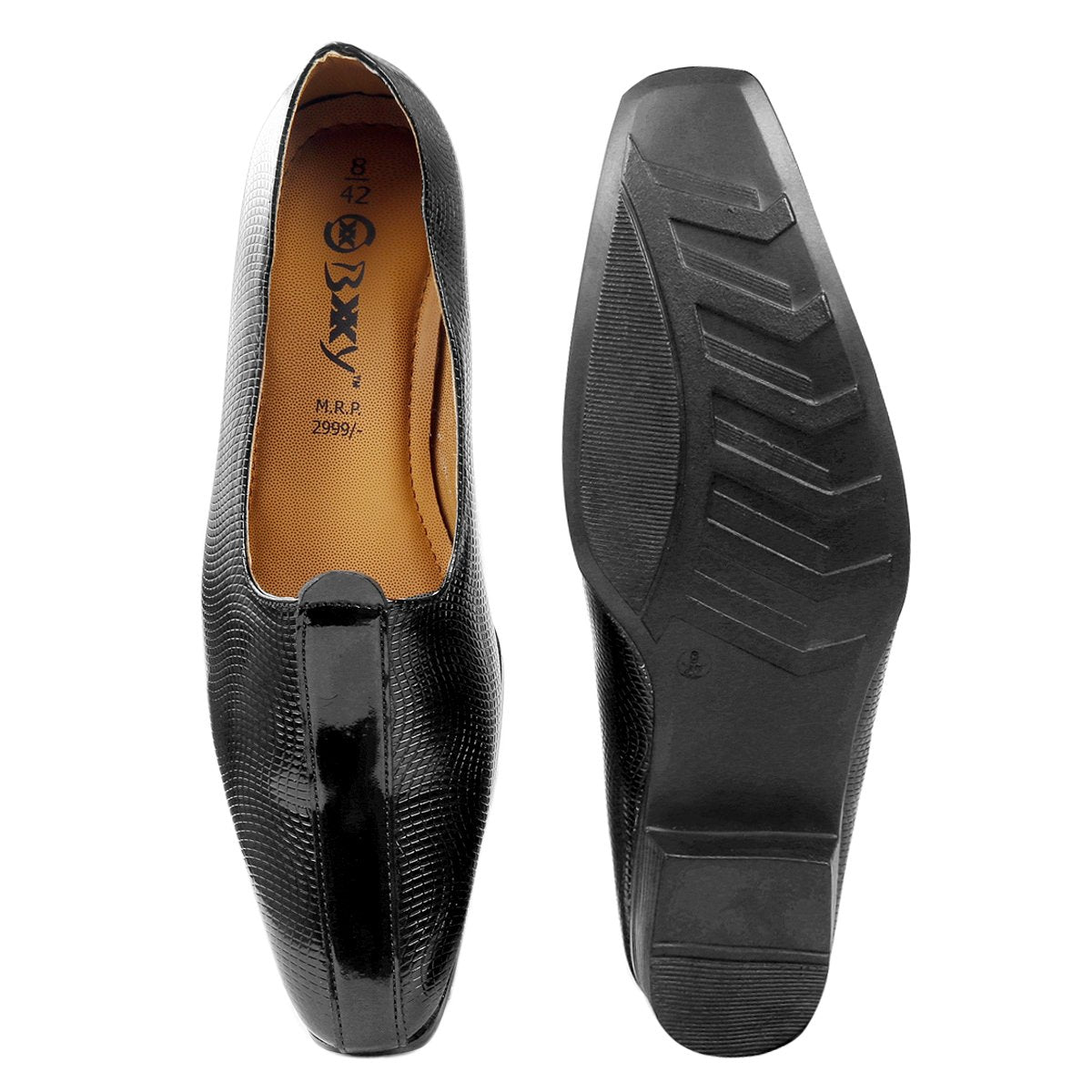 BXXY Men Height Increasing Patent Casual British Punjabi Jutti, Nagra and mojaries