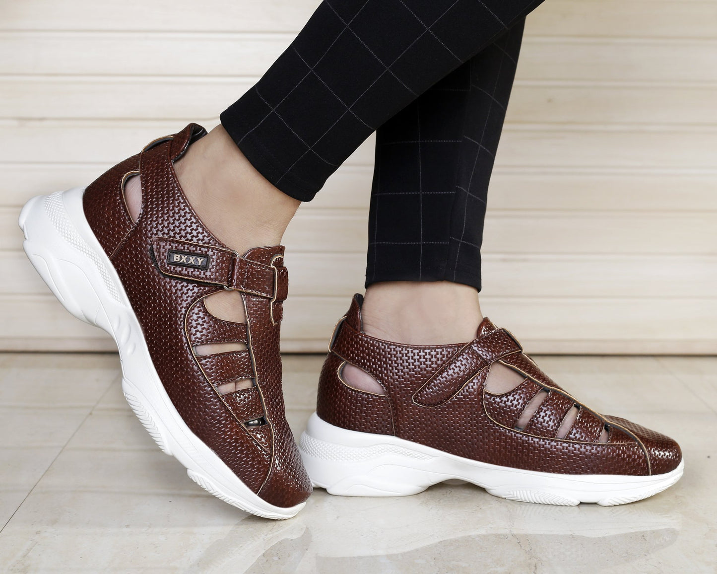 Men's 3 Inch Hidden Height Increasing Latest Casual Bxxy's Elevator Sandals