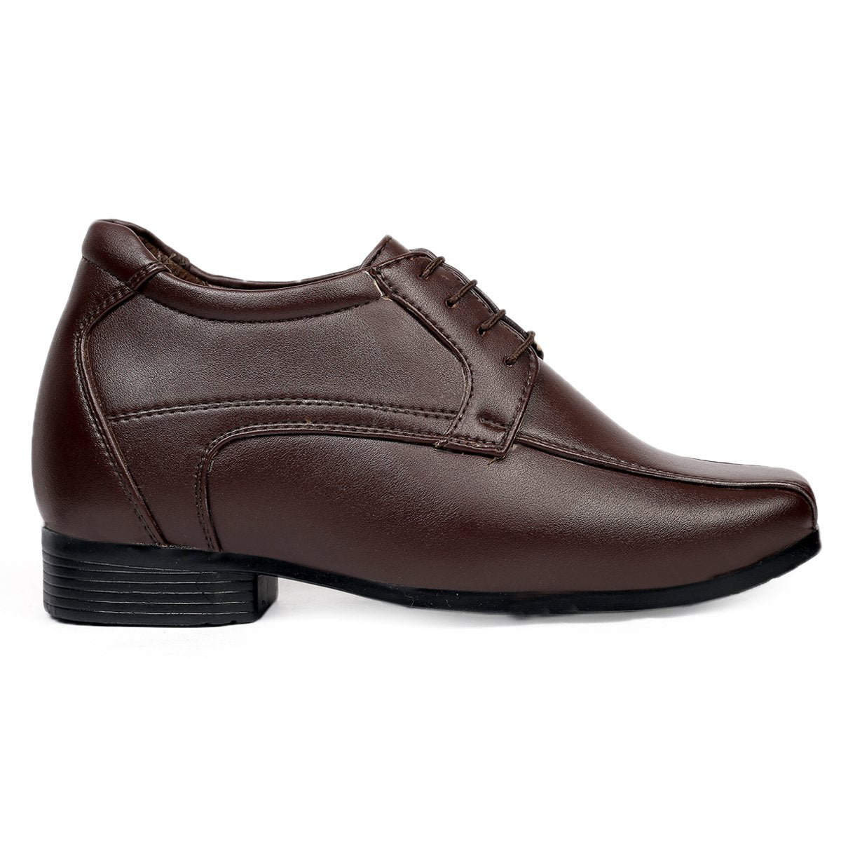 Men's 3 Inches Hidden Height Elevator Partywear Lace-up Formal Shoes