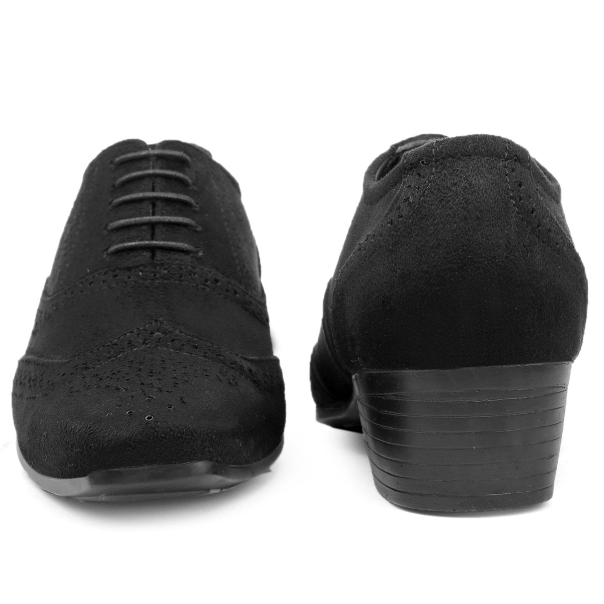 BXXY Mens Suede Height Increasing Casual Oxford Brogue Shoes All Occasions