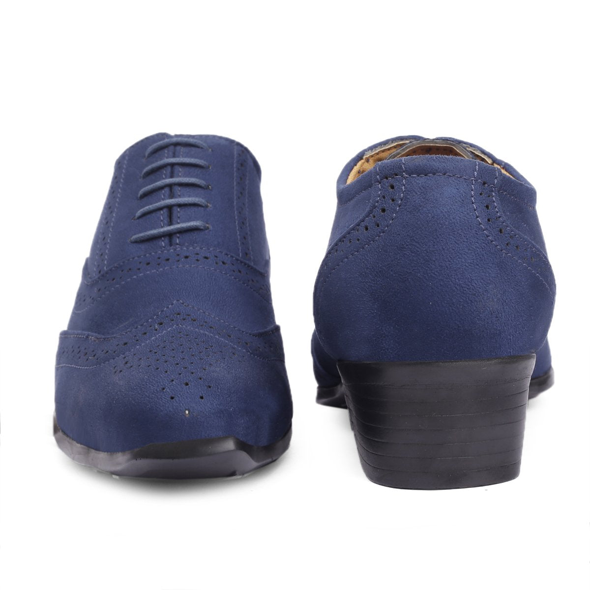 BXXY Mens Suede Height Increasing Casual Oxford Brogue Shoes All Occasions