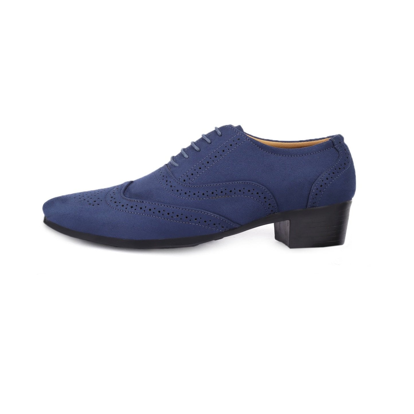 BXXY Mens Suede Height Increasing Casual Oxford Brogue Shoes All Occasions