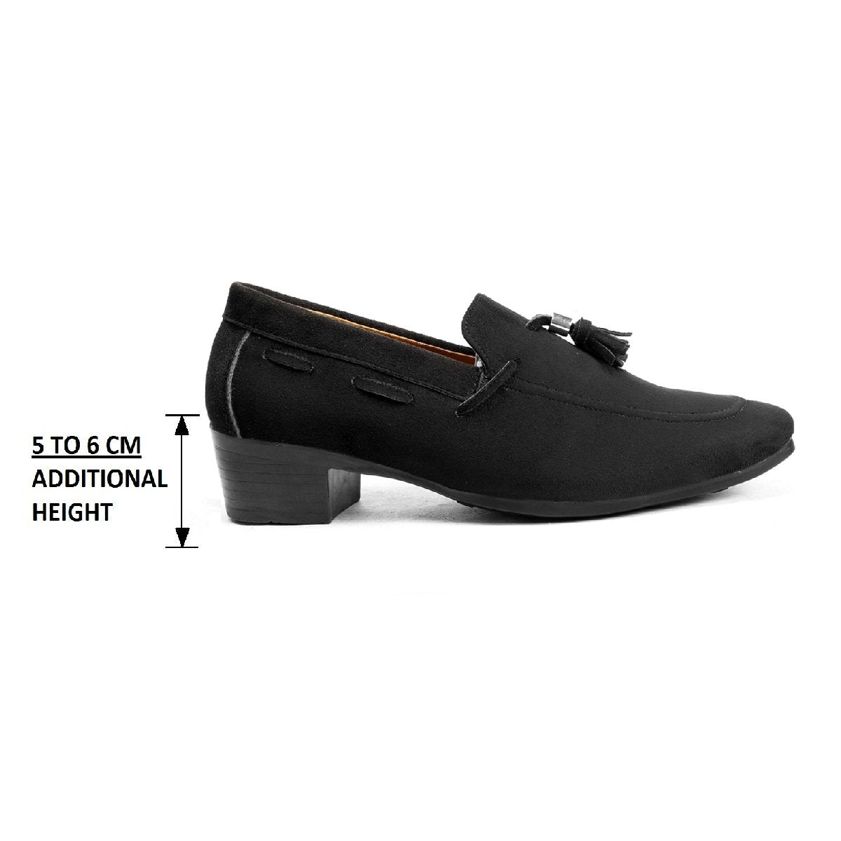 BXXY Mens Suede Height Increasing Casual Moccasins Shoes All Occasions