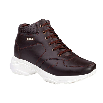Lace-Up Boots  Brown - 3 Inches (7.62CM)
