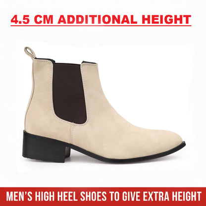 Bxxy Smart Casual Men’s Boots with 4.5cm Heel Height