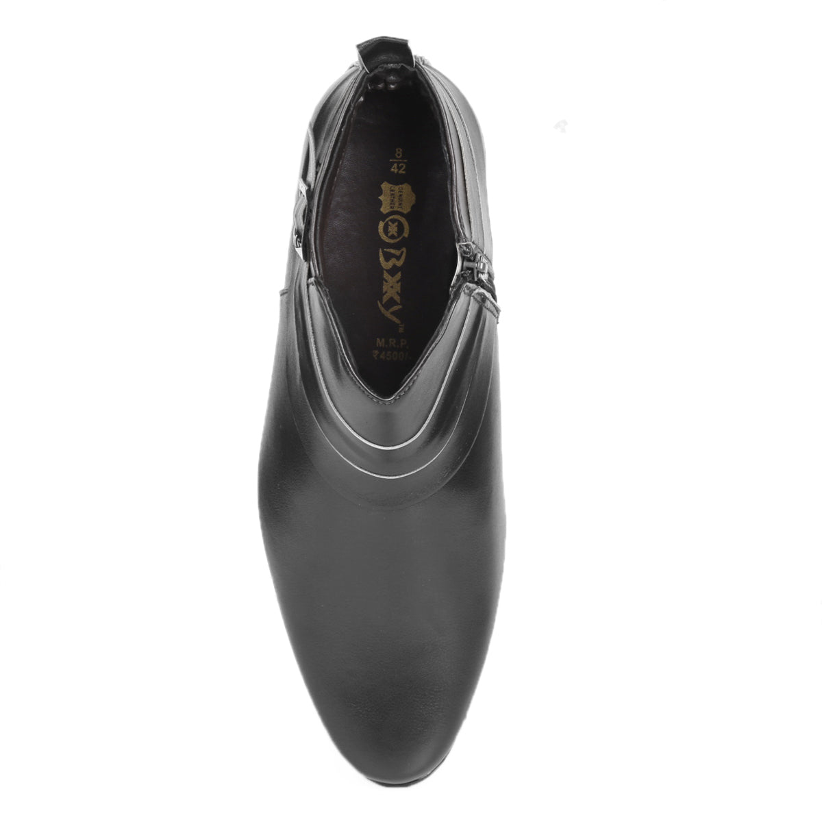 BXXY 3.5 Inch Height Increasing Formal and Casual Pu Leather Derby Boots for All Ocassions