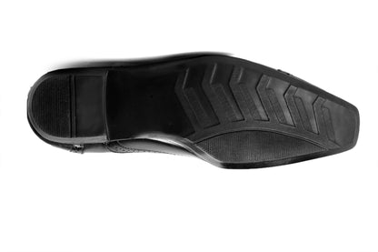 Men's Height Increasing Faux Leather Oxford Semi Brogue Formal Lace-Up Shoes