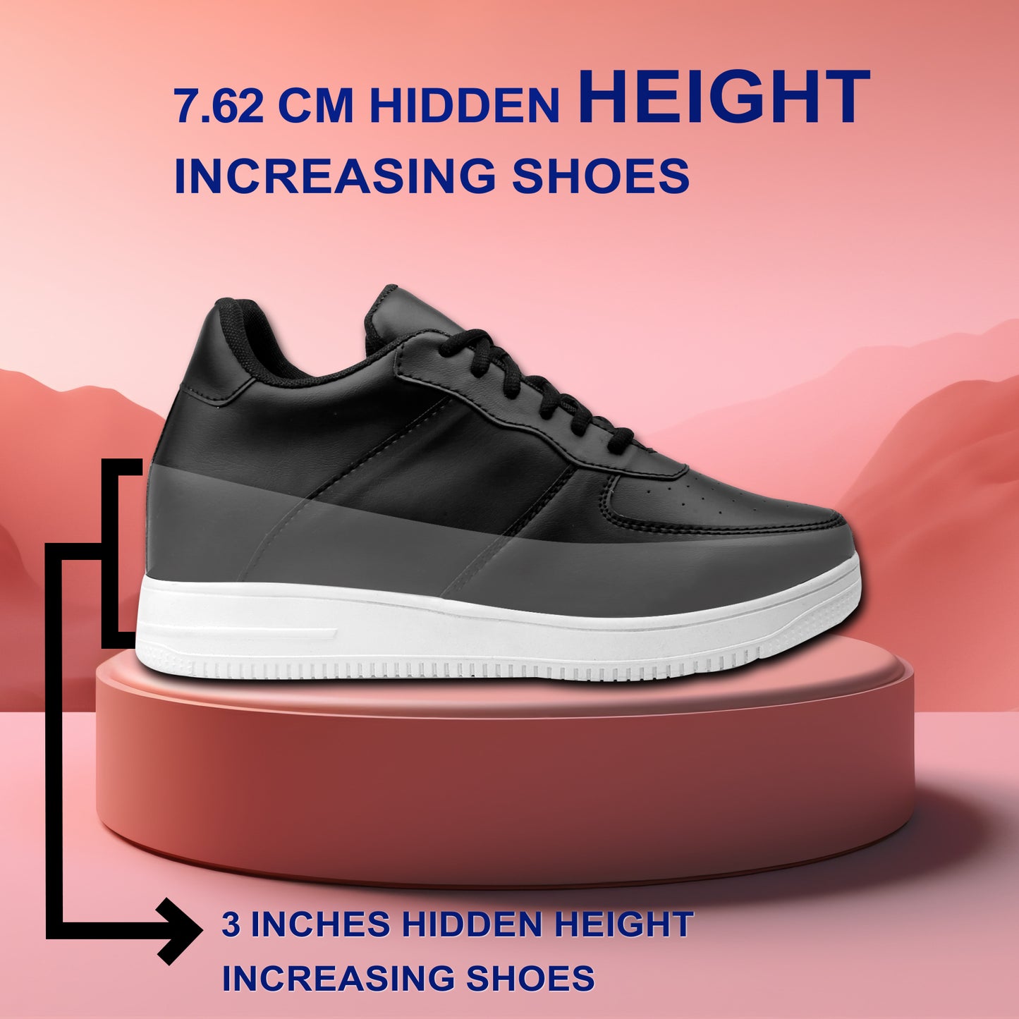 Walk Taller Instantly with Bxxy 7.62 CM Height Increasing Sneakers