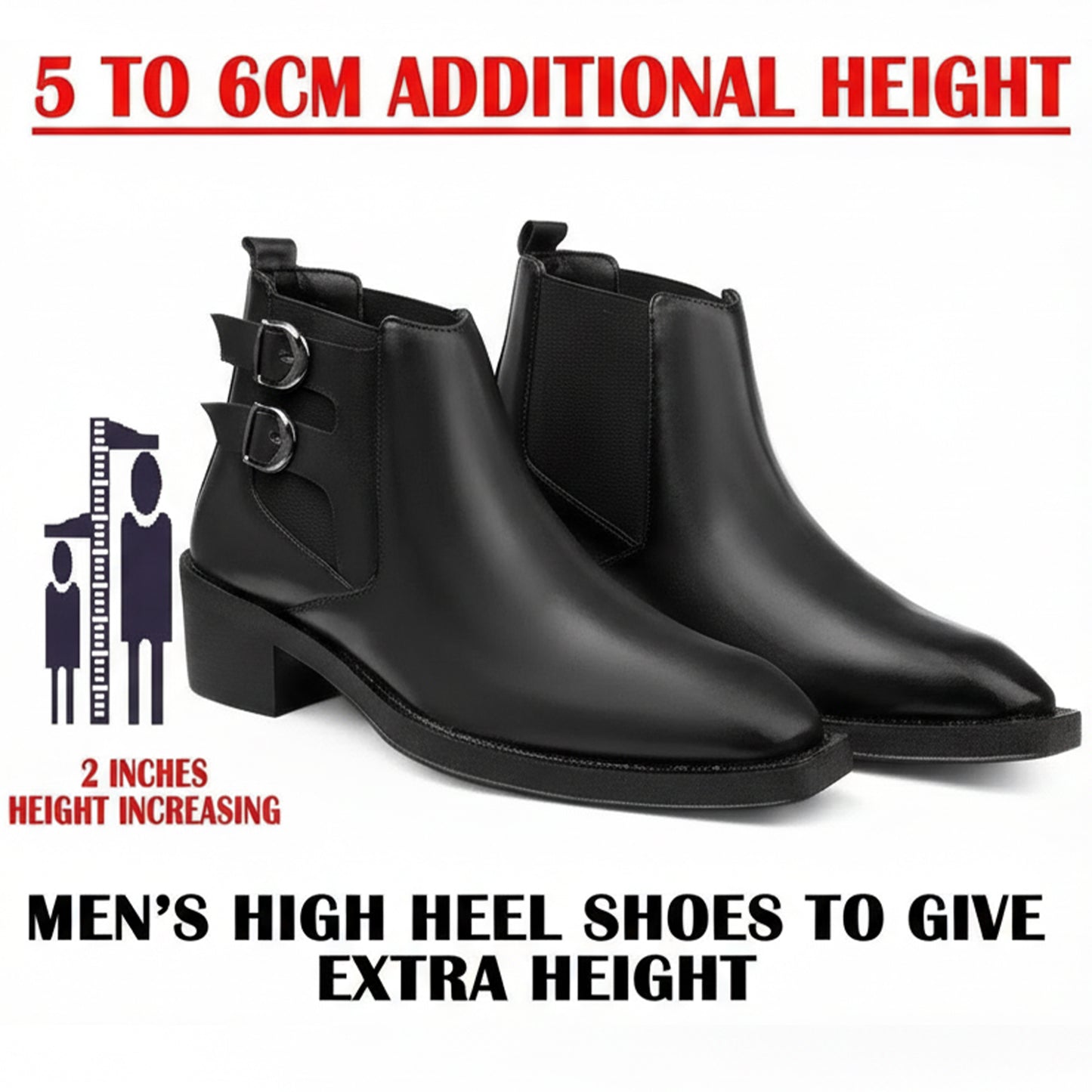 Men’s Boots Designed to Add 2 Inches Height