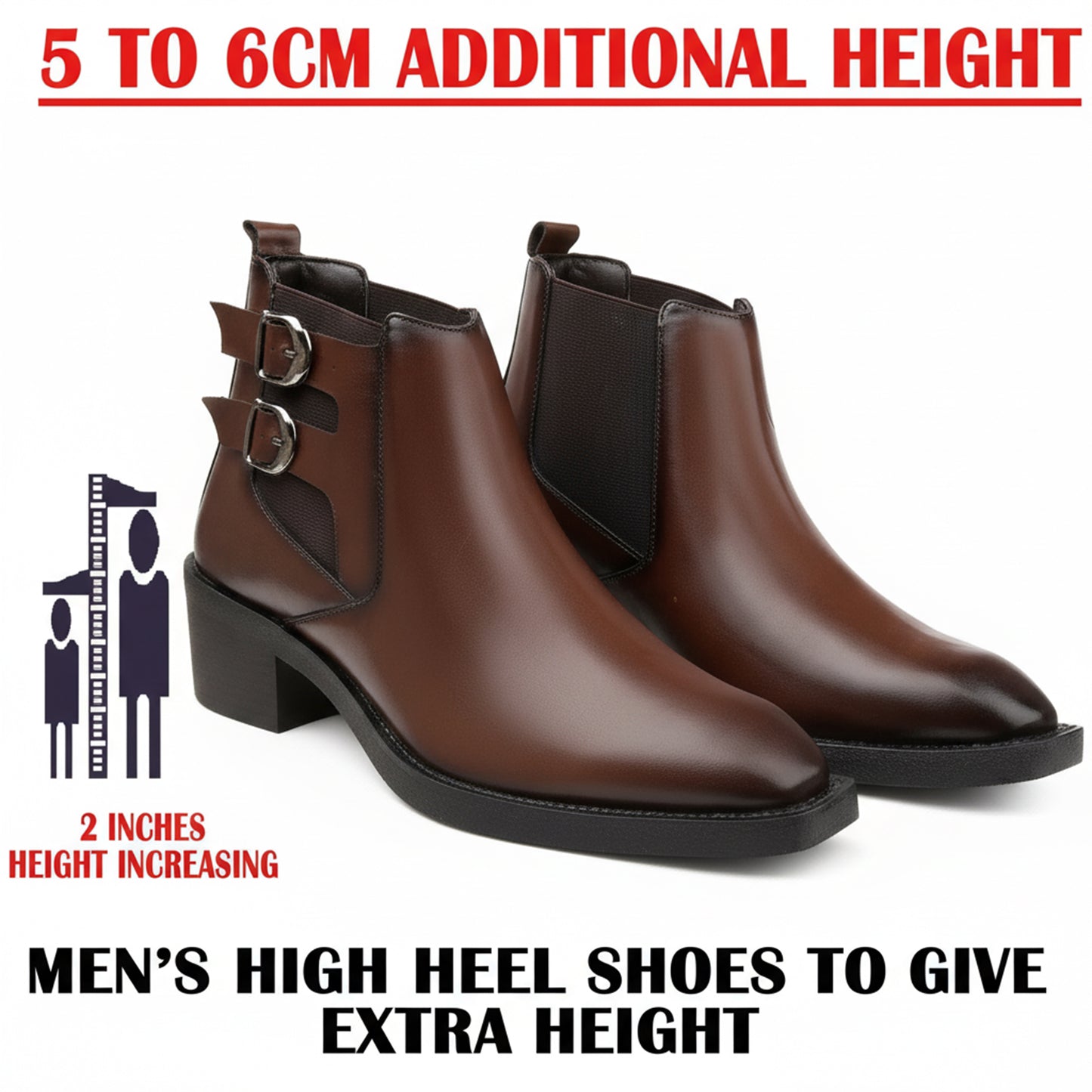 Men’s Boots Designed to Add 2 Inches Height