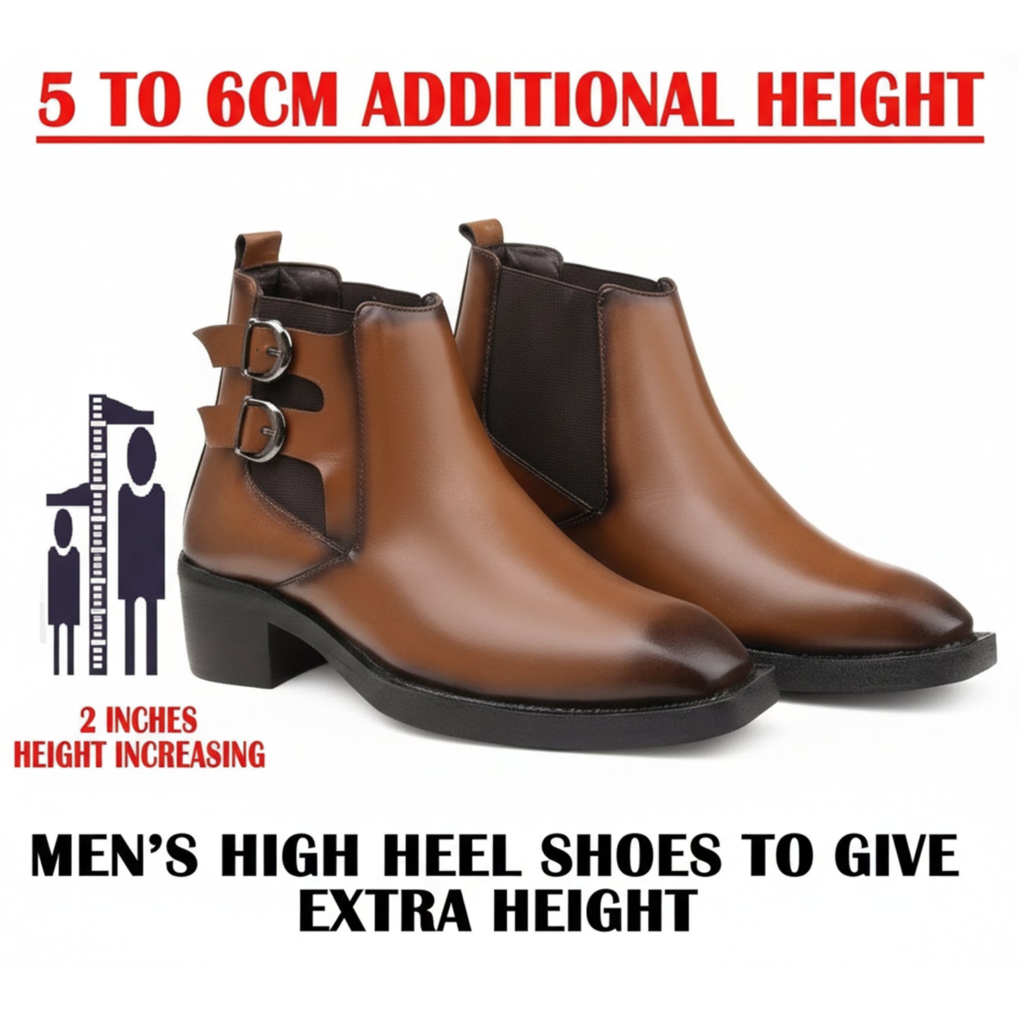 Men’s Boots Designed to Add 2 Inches Height