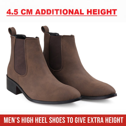Bxxy Smart Casual Men’s Boots with 4.5cm Heel Height