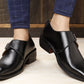 Bxxy's Height Increasing Elevator Formal Monk Slip-ons Shoes for Men