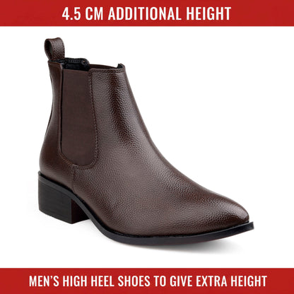 Men’s Elevator Boots 4.5CM Height Increase Comfortable Hidden Lift