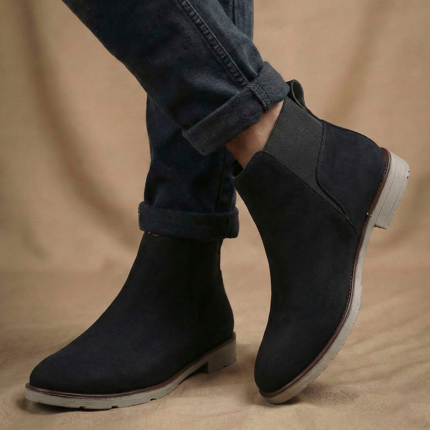 Men’s Premium Boots Comfortable Pull-On Chelsea Style
