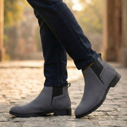 Men’s Premium Boots Comfortable Pull-On Chelsea Style