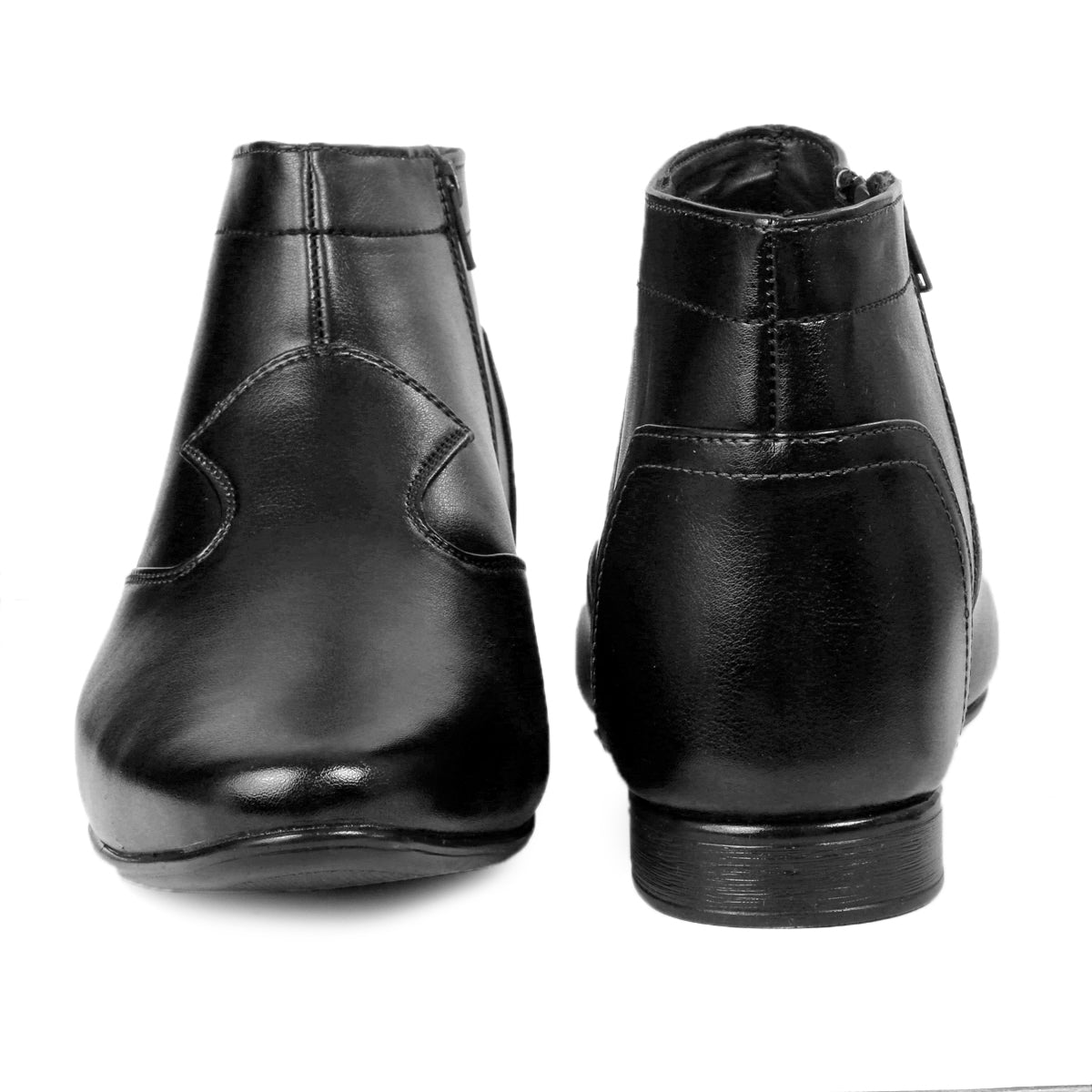 BXXY 9 cm (3.5 Inch) Height Increasing Casual Shoe Oxford Lace-Up Semi Brogue l Patent Faux Leather Shoes