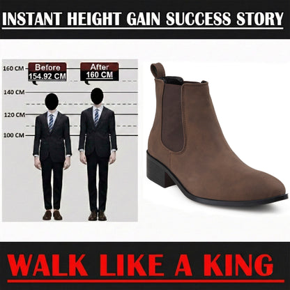 Bxxy Smart Casual Men’s Boots with 4.5cm Heel Height