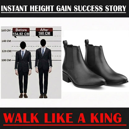 Men’s Elevator Boots 4.5CM Height Increase Comfortable Hidden Lift